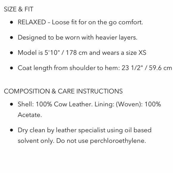 Mackage Jayda Oversized 100% Cow Leather Biker Jacket L/XL - Picture 12 of 17